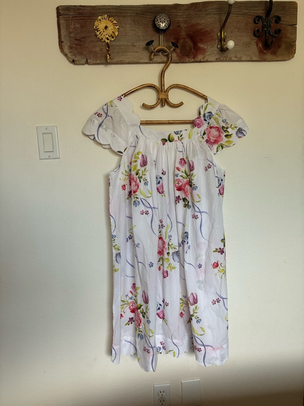 NEW Heidi Carey Lila Rose Print Cap Sleeve Nightgown women’s Size Large - Picture 2 of 7